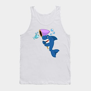 Shark Fishing Fish Landing net Tank Top